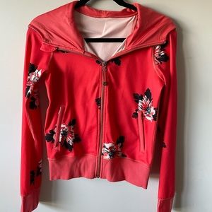 Lululemon Flower Printed Zip-Up Jacket